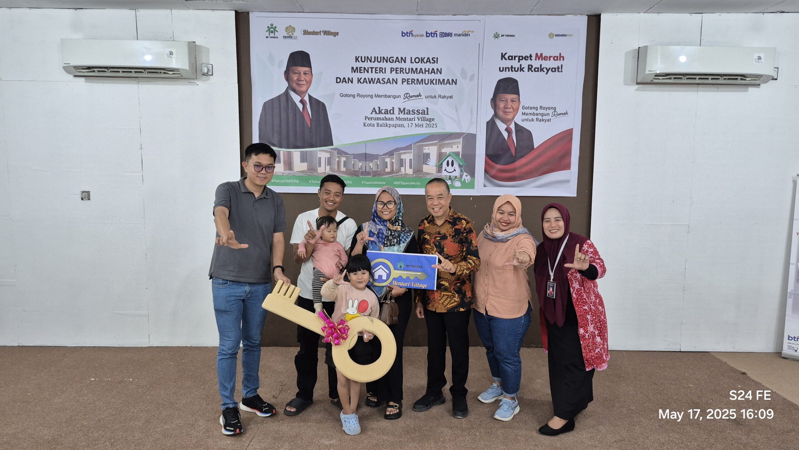 Momen Spesial! Akad Masal Mentari Village Wujudkan Rumah Pertama Warga